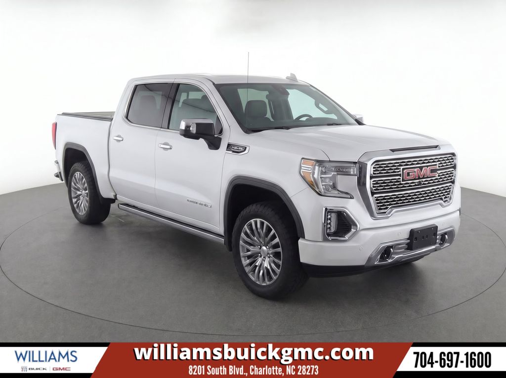 White Frost Tricoat 2019 GMC Sierra 1500 Pickup Truck Four-Wheel Drive 10-Speed Automatic