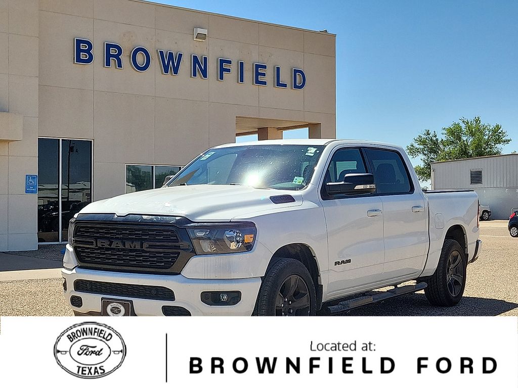 Bright White Clearcoat 2022 RAM 1500 Pickup Truck 4X2 8-Speed Automatic