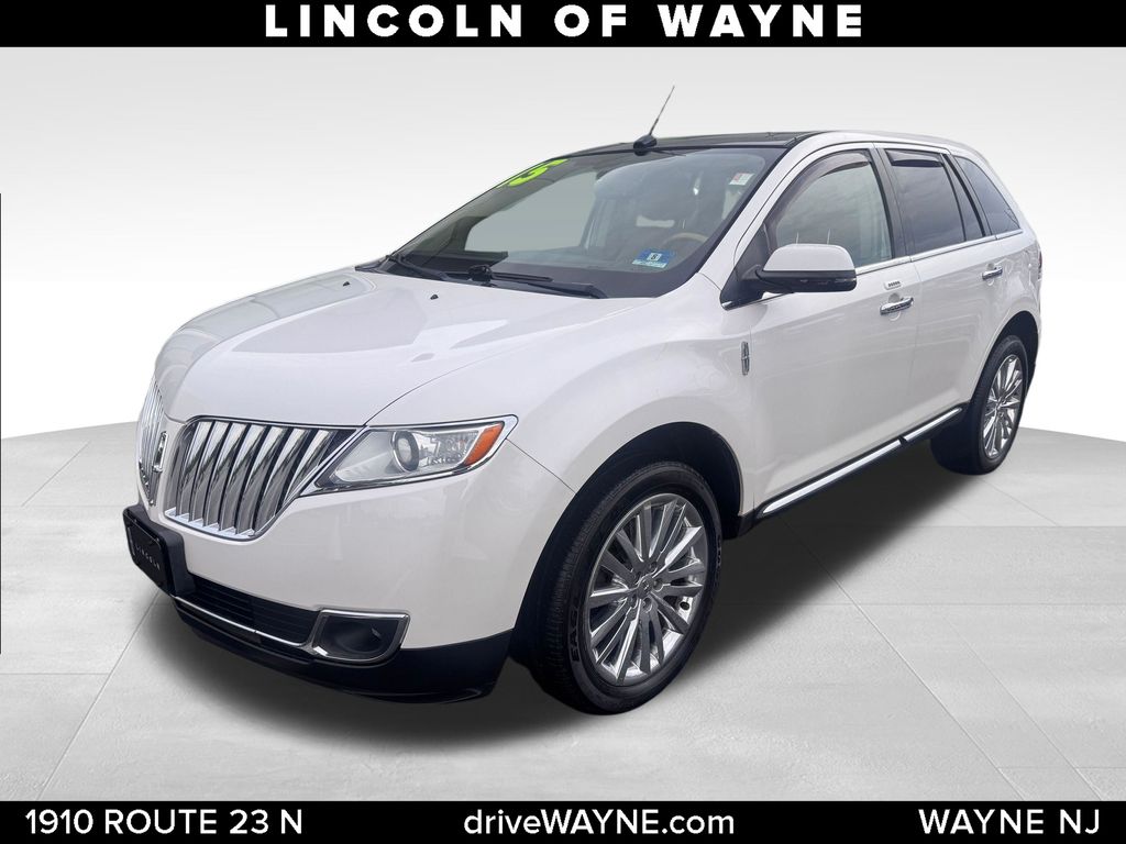 White Platinum Clearcoat Metallic 2015 Lincoln MKX SUV / Crossover All-Wheel Drive 6-Speed Automatic