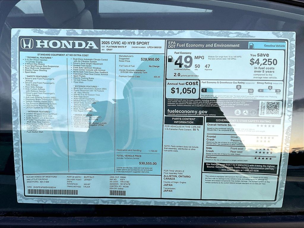 2025 Honda Civic Hybrid — photo 17