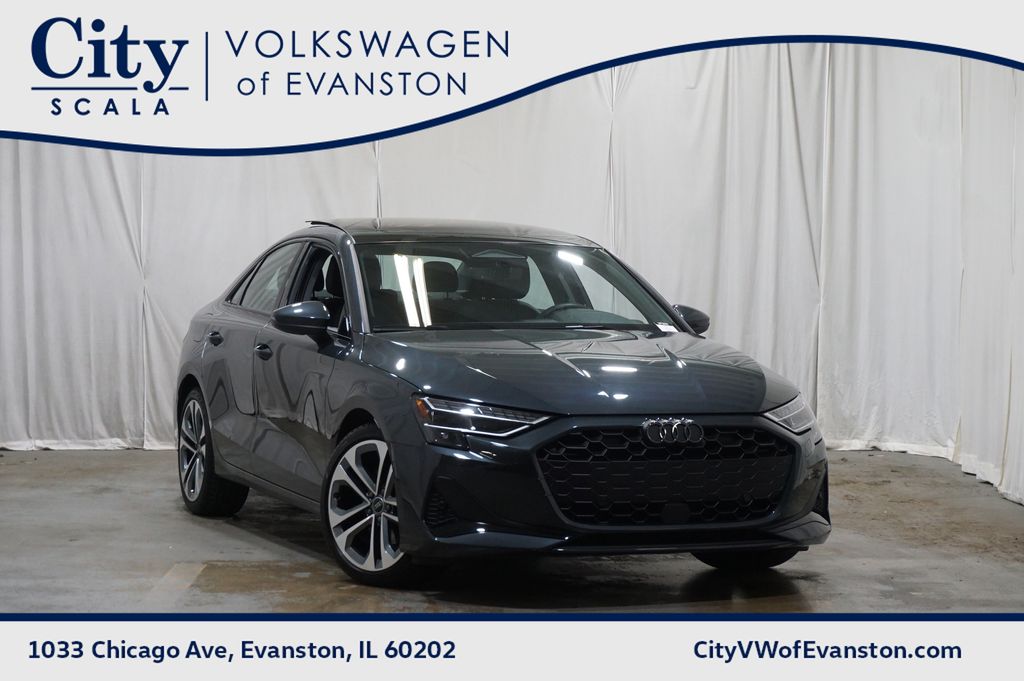 Manhattan Gray Metallic 2026 Audi A3 Sedan All-Wheel Drive 7-Speed Automatic