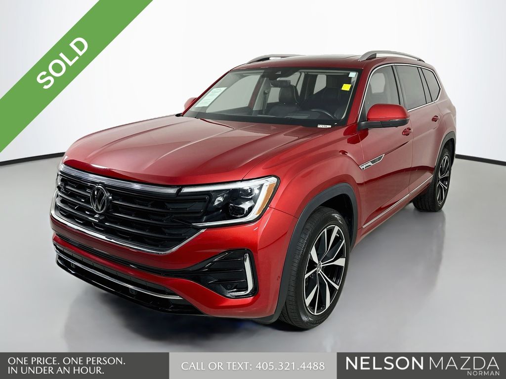Red (Burgundy) 2024 Volkswagen Atlas SUV / Crossover All-Wheel Drive 8-Speed Automatic