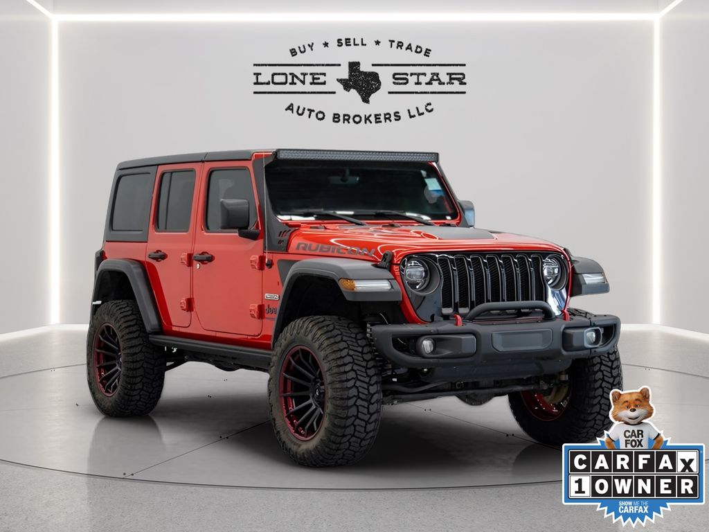 Firecracker Red Clearcoat 2020 Jeep Wrangler Unlimited Rubicon 4WD SUV / Crossover Four-Wheel Drive 8-Speed Automatic