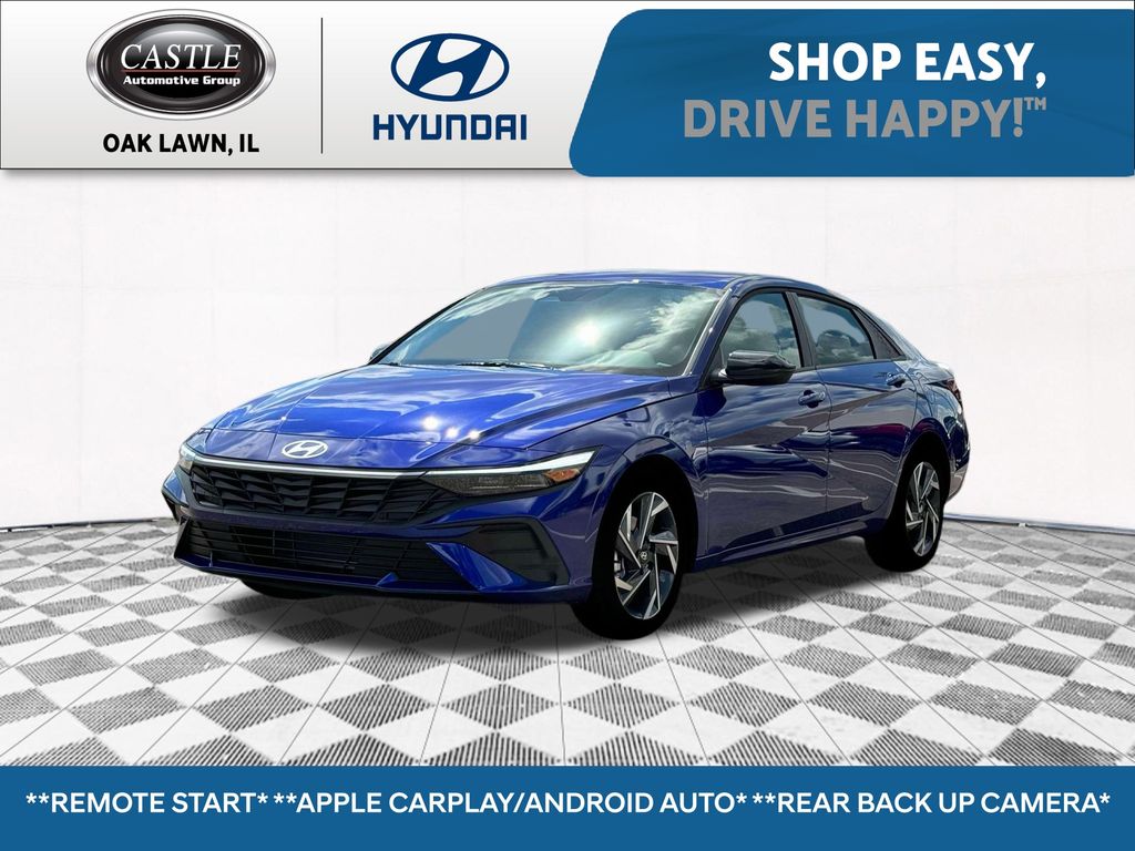 Intense Blue 2025 Hyundai Elantra Sedan Front-Wheel Drive Continuously Variable Transmission