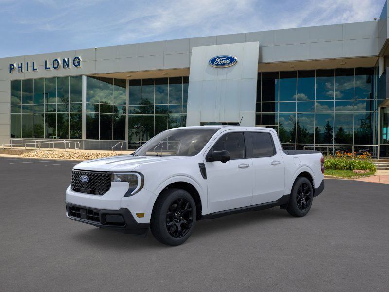 White Metallic 2026 Ford Maverick Lariat SuperCrew AWD Pickup Truck All-Wheel Drive Continuously Variable Transmission