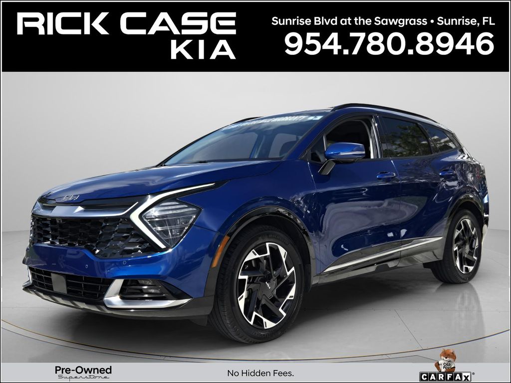 Sapphire Blue 2024 Kia Sportage SUV / Crossover Front-Wheel Drive 8-Speed Automatic
