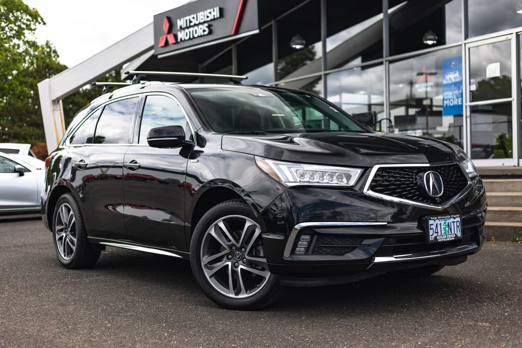 Crystal Black Pearl 2018 Acura MDX SUV / Crossover All-Wheel Drive 7-Speed Automatic