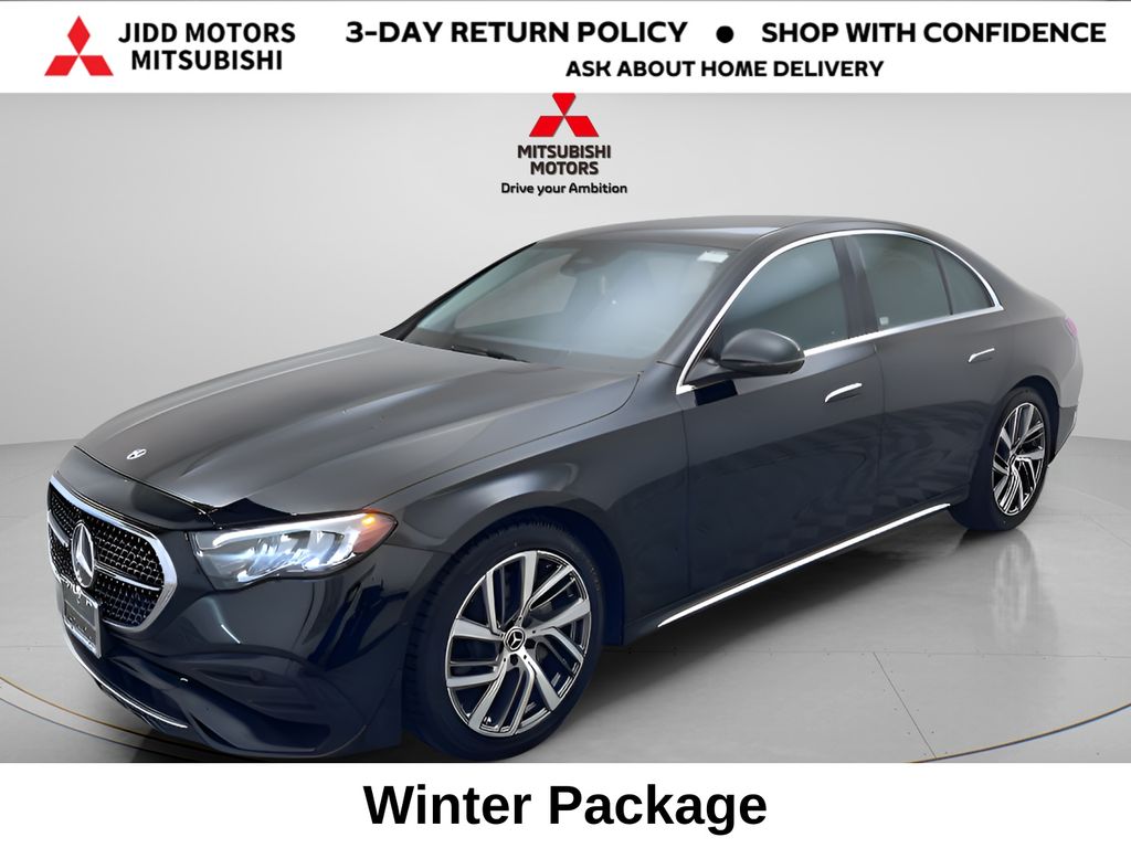 Black 2025 Mercedes-Benz E-Class Sedan All-Wheel Drive 9-Speed Automatic