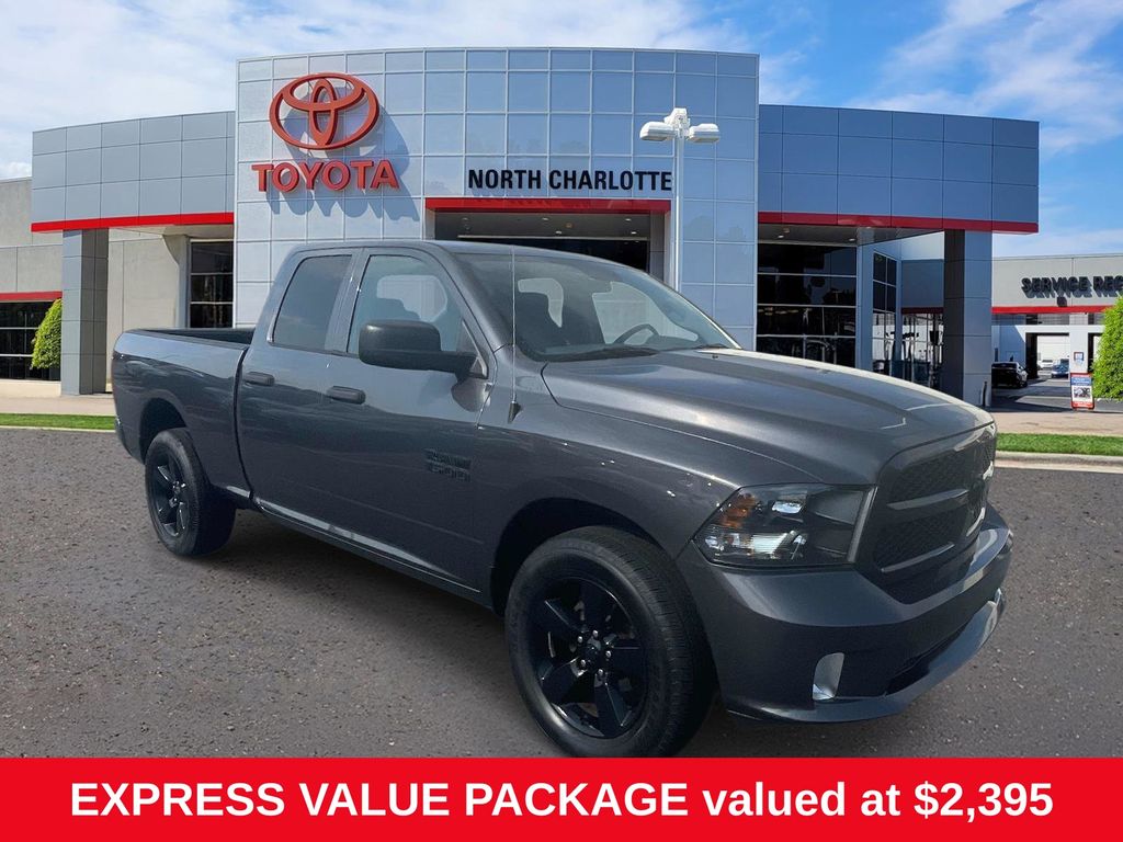 Gray (Granite Crystal Metallic Clearcoat) 2018 RAM 1500 Pickup Truck Four-Wheel Drive 8-Speed Automatic