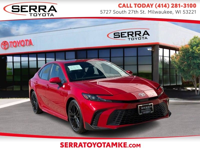Red 2025 Toyota Camry SE FWD Sedan Front-Wheel Drive Continuously Variable Transmission