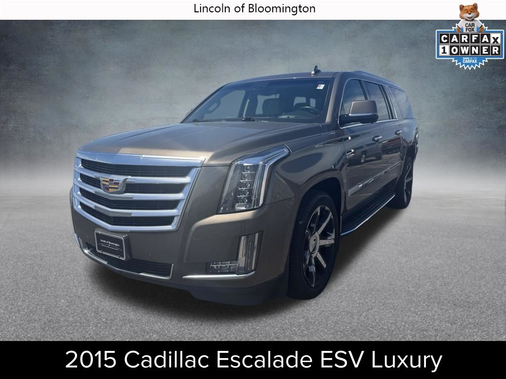 Mocha Metallic 2015 Cadillac Escalade ESV Luxury 4WD SUV / Crossover Four-Wheel Drive 8-Speed Automatic