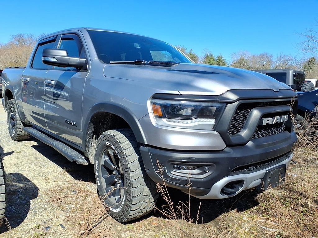 Billet Silver Metallic Clearcoat 2020 RAM 1500 Rebel Crew Cab 4WD Pickup Truck Four-Wheel Drive 8-Speed Automatic
