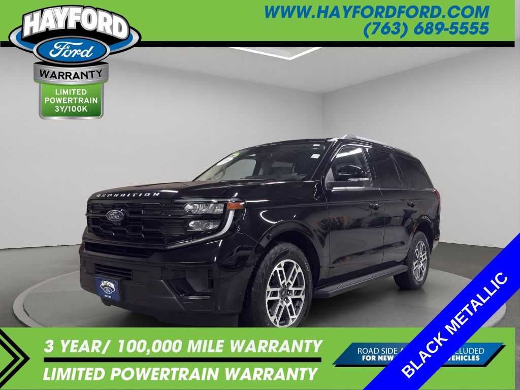 Black Metallic 2025 Ford Expedition Active 4WD SUV / Crossover Four-Wheel Drive Automatic