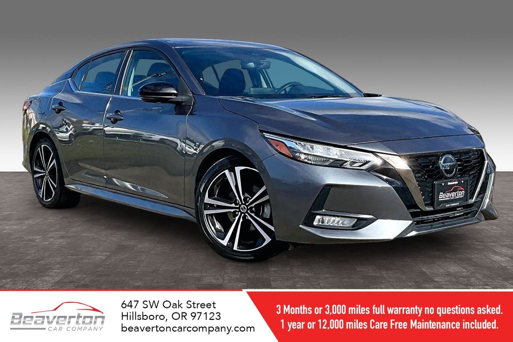 Gray (Gun Metallic) 2021 Nissan Sentra SR FWD Sedan Front-Wheel Drive Continuously Variable Transmission