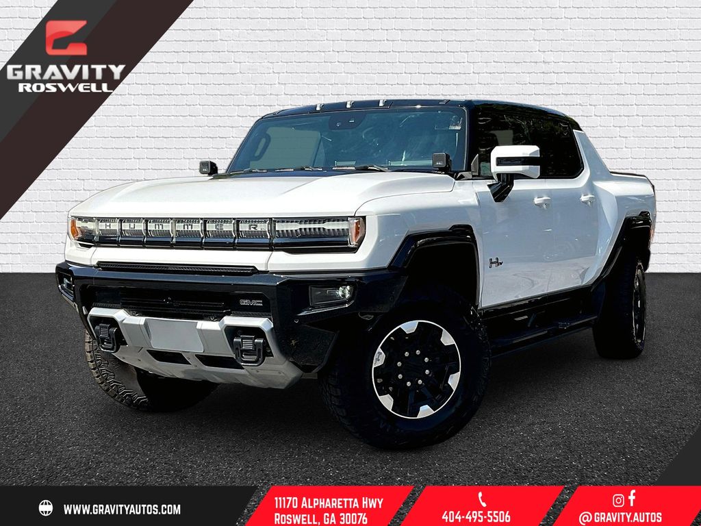 Interstellar White 2022 GMC Hummer EV Pickup Pickup Truck All-Wheel Drive 1-Speed Automatic