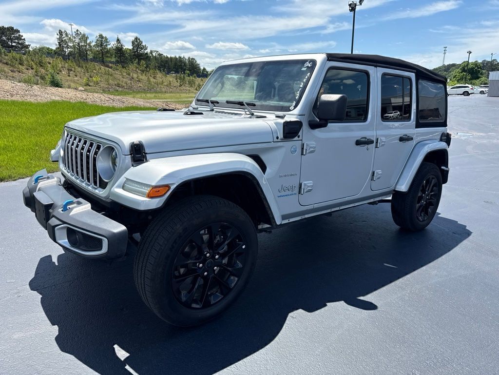 Silver Zynith Clearcoat 2024 Jeep Wrangler 4xe Sahara 4WD SUV / Crossover Four-Wheel Drive 8-Speed Automatic