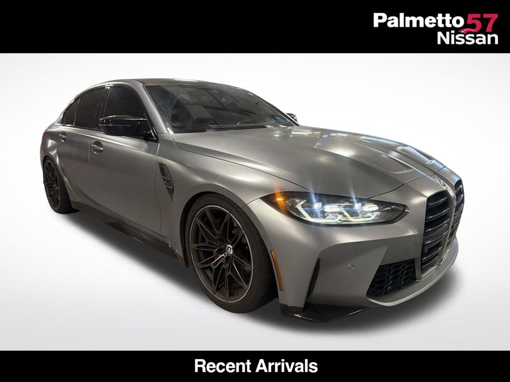 Gray 2023 BMW M3 Sedan All-Wheel Drive 8-Speed Automatic
