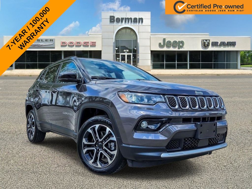 Gray 2024 Jeep Compass Limited 4WD SUV / Crossover Four-Wheel Drive 8-Speed Automatic