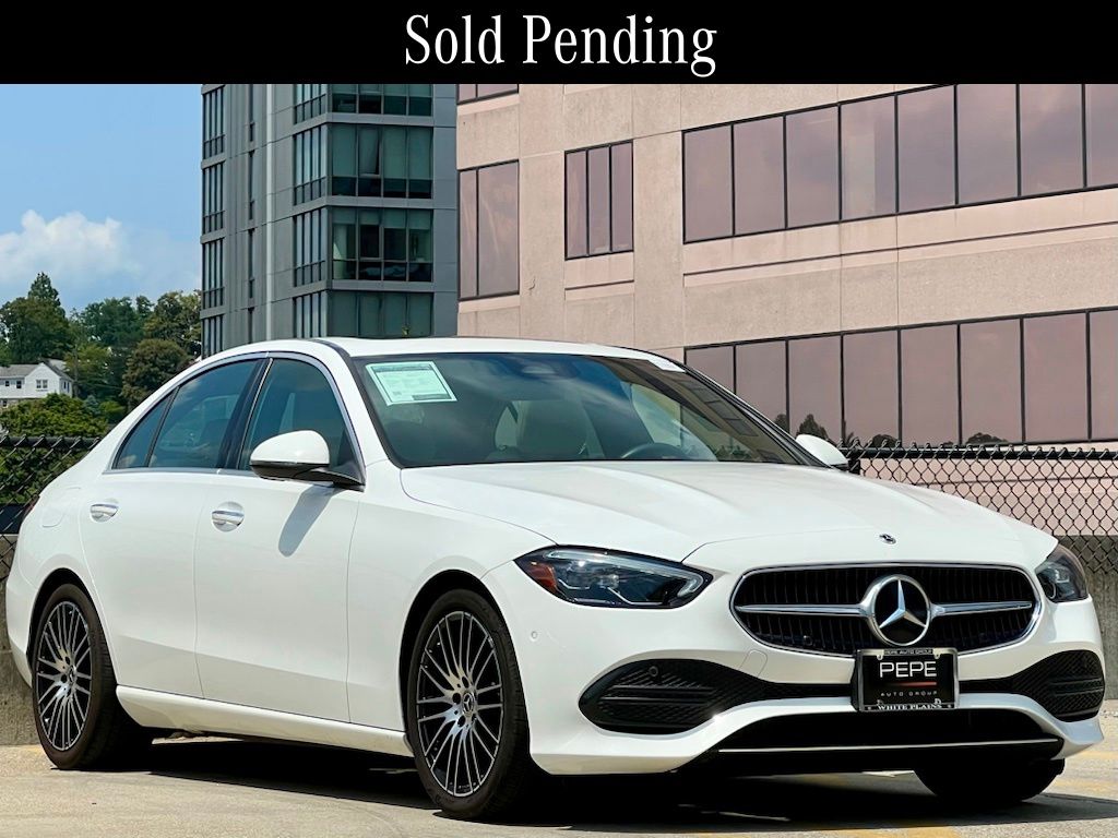 Polar White 2023 Mercedes-Benz C-Class Sedan All-Wheel Drive 9-Speed Automatic