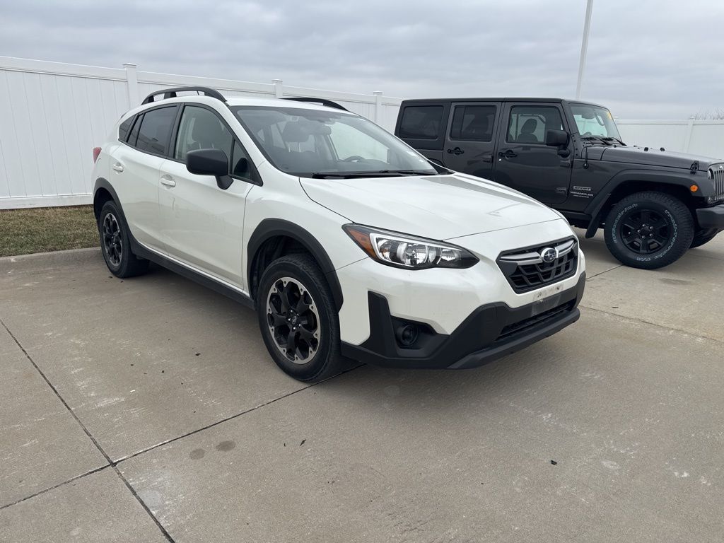 Crystal White Pearl 2023 Subaru Crosstrek AWD SUV / Crossover All-Wheel Drive Continuously Variable Transmission