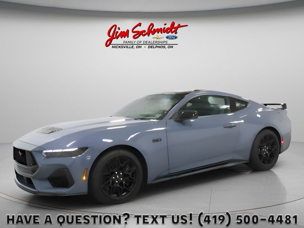 Vapor Blue Metallic 2024 Ford Mustang Coupe Rear-Wheel Drive 6-Speed Manual