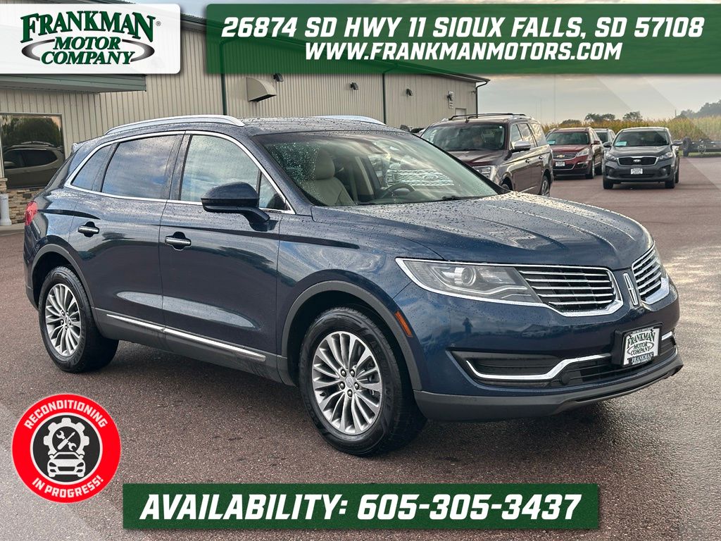 Sapphire Blue Metallic 2017 Lincoln MKX SUV / Crossover All-Wheel Drive 6-Speed Automatic