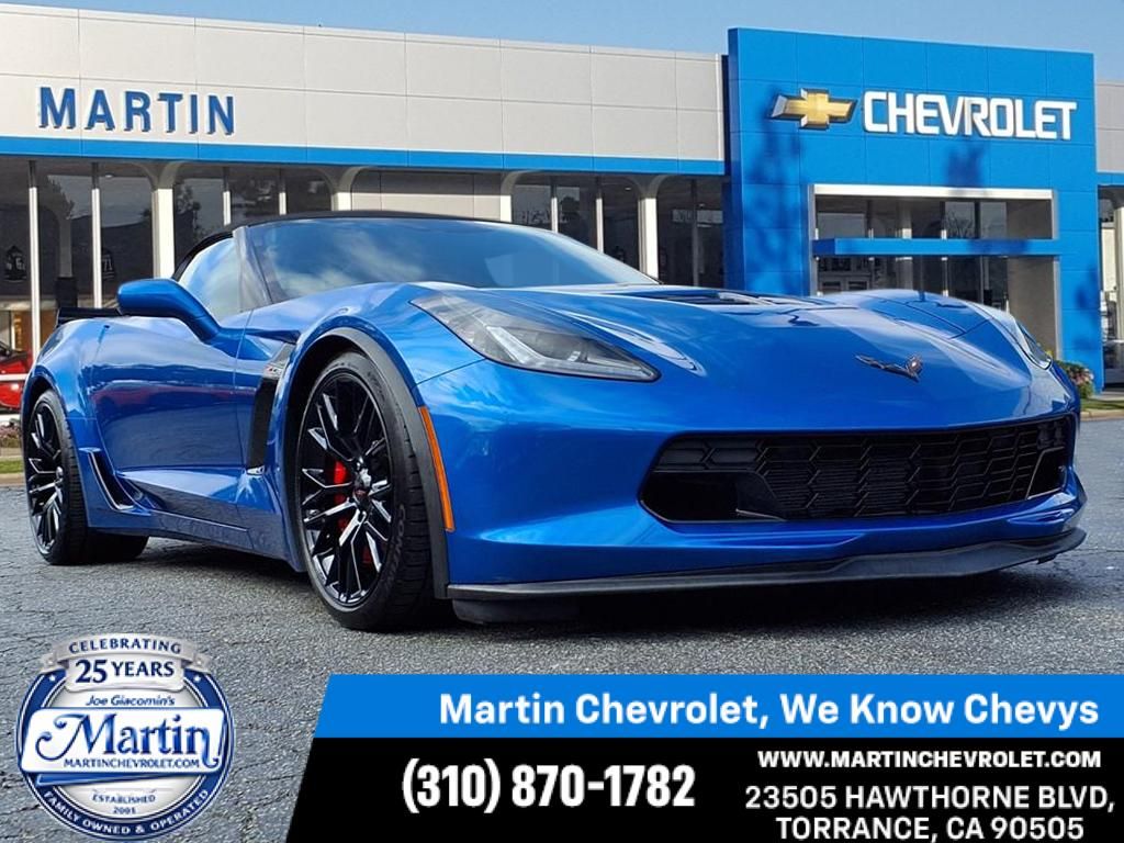 Laguna Blue 2016 Chevrolet Corvette Z06 1LZ Convertible RWD Convertible Rear-Wheel Drive Automatic