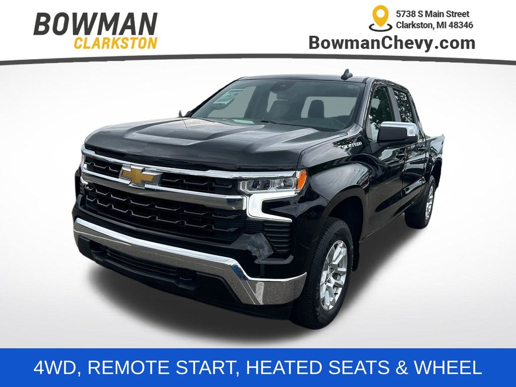 Black 2023 Chevrolet Silverado 1500 Pickup Truck Four-Wheel Drive 8-Speed Automatic