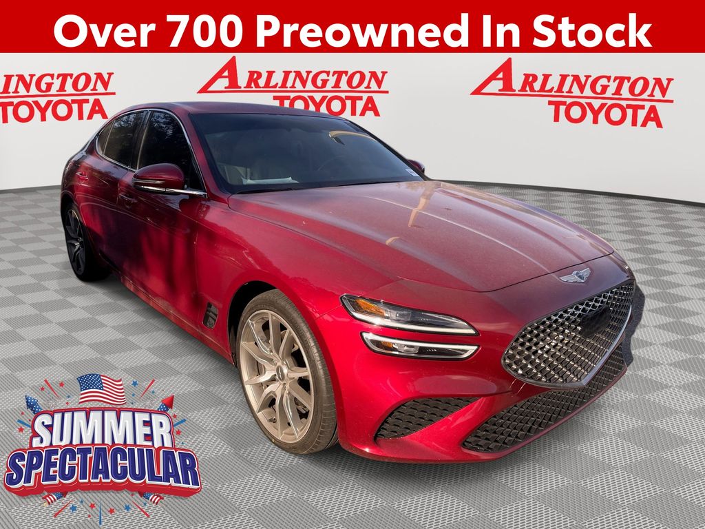Havana Red 2023 Genesis G70 Sedan Rear-Wheel Drive 8-Speed Automatic