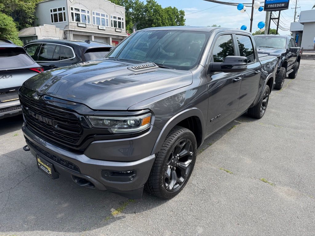 Gray (Granite Crystal Metallic Clearcoat) 2023 RAM 1500 Limited Crew Cab 4WD Pickup Truck Four-Wheel Drive 8-Speed Automatic