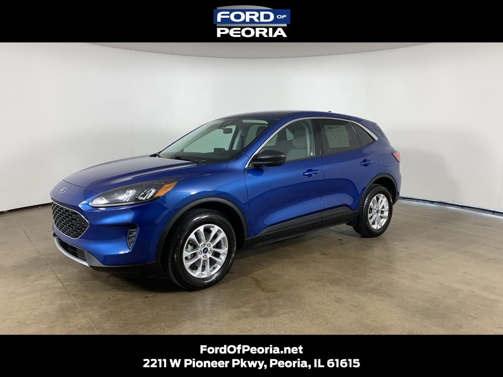 Atlas Blue Metallic 2022 Ford Escape Hybrid SE AWD SUV / Crossover All-Wheel Drive Continuously Variable Transmission