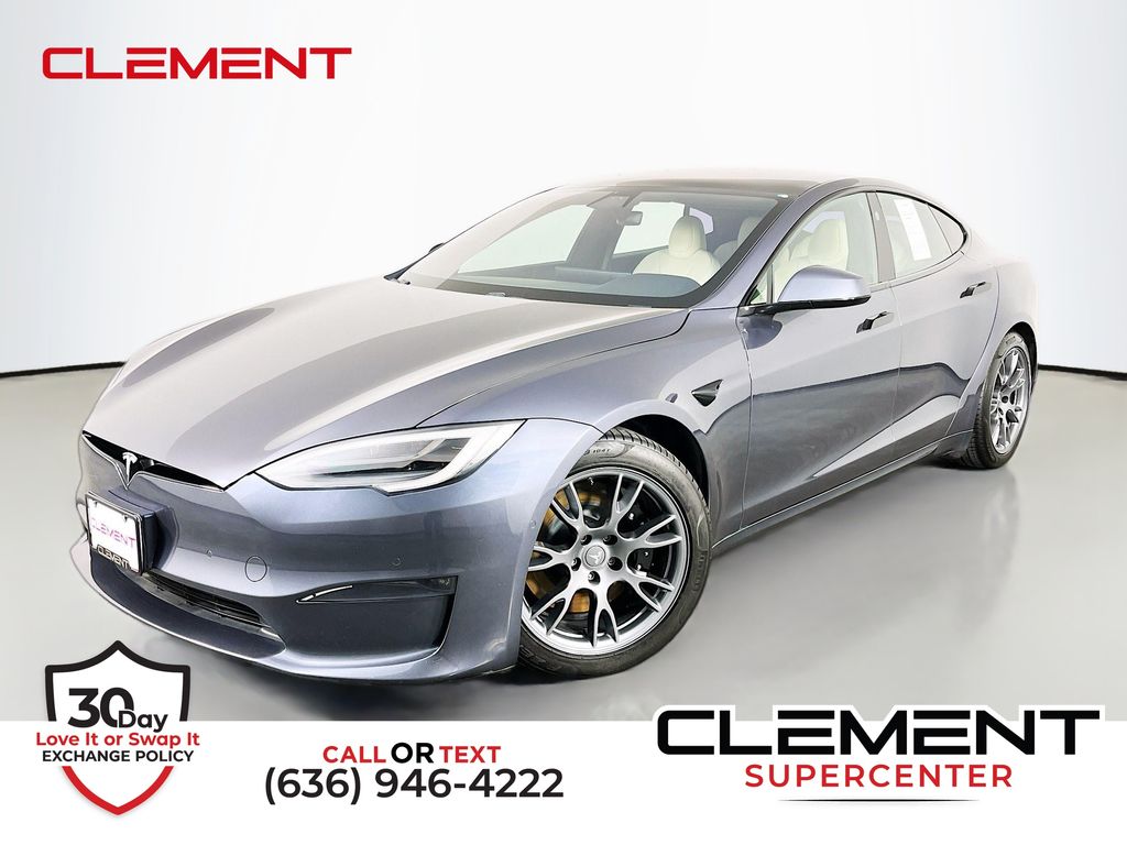 Midnight Silver Metallic 2022 Tesla Model S Sedan All-Wheel Drive 1-Speed Automatic