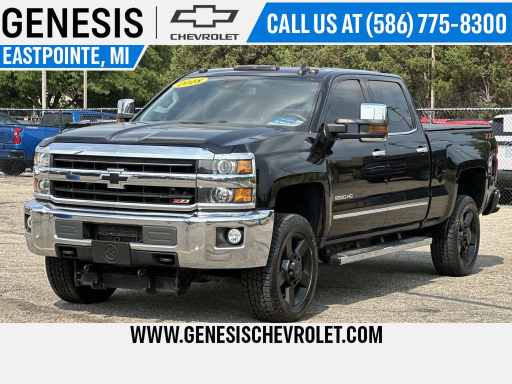 Black 2018 Chevrolet Silverado 2500HD Pickup Truck Four-Wheel Drive 6-Speed Automatic Overdrive