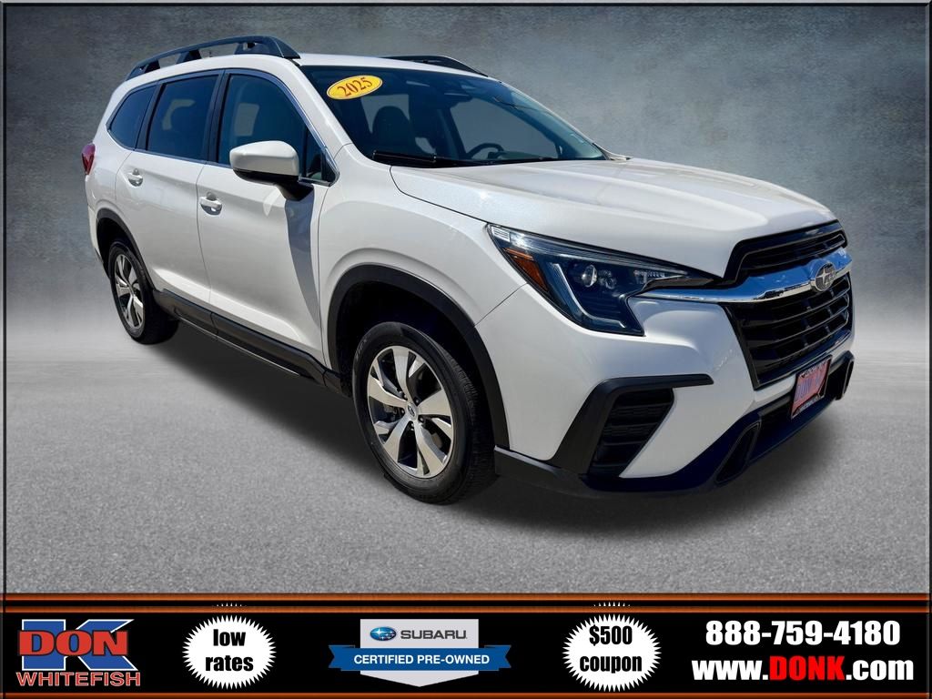 Crystal White Pearl 2025 Subaru Ascent SUV / Crossover All-Wheel Drive Continuously Variable Transmission