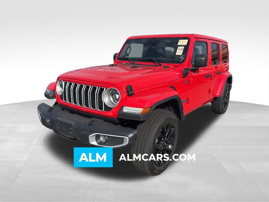 Firecracker Red Clearcoat 2025 Jeep Wrangler 4xe Sahara 4WD SUV / Crossover Four-Wheel Drive 8-Speed Automatic