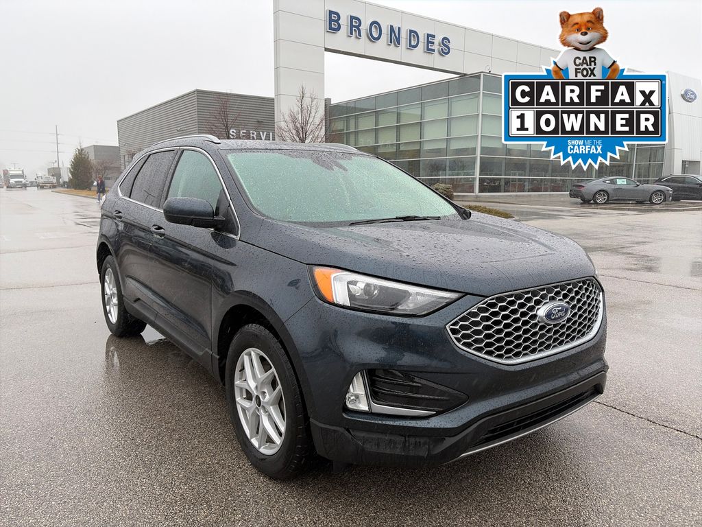 Blue Metallic 2024 Ford Edge SUV / Crossover All-Wheel Drive 8-Speed Automatic