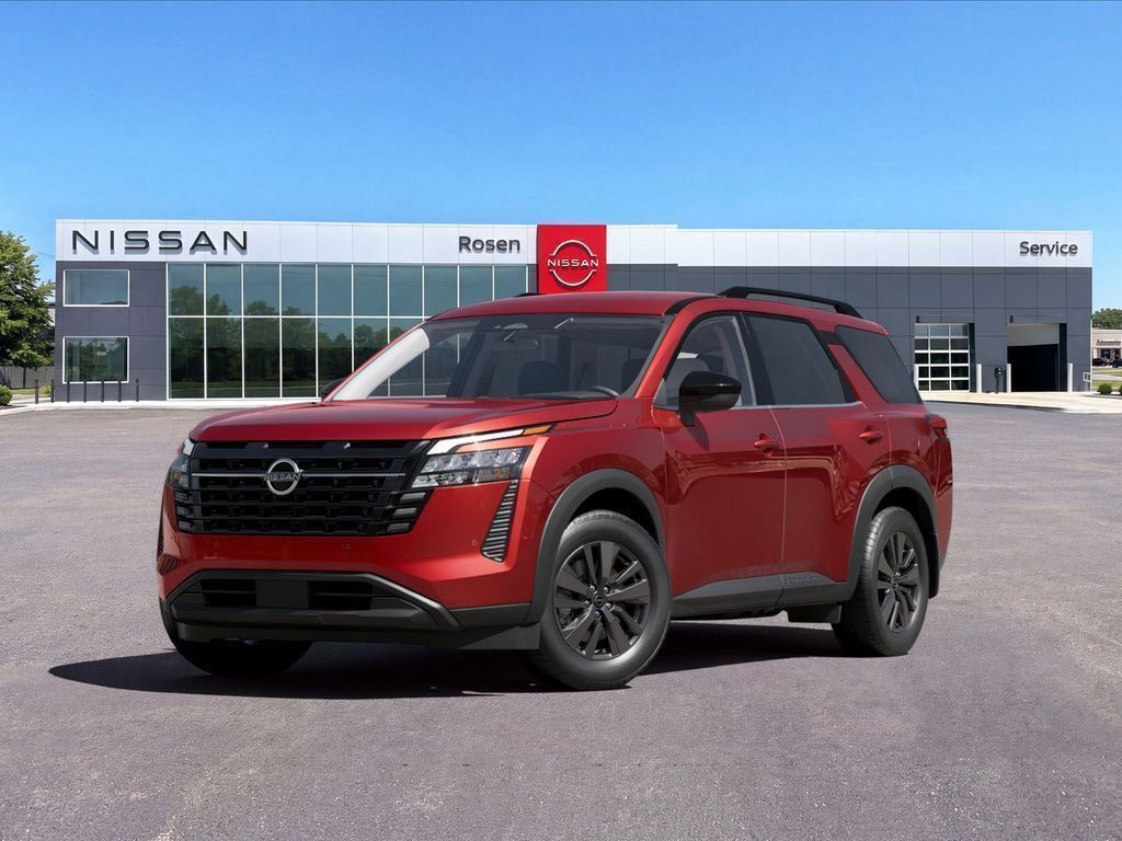 Red (Scarlet Ember Tintcoat) 2026 Nissan Pathfinder SUV / Crossover All-Wheel Drive 9-Speed Automatic