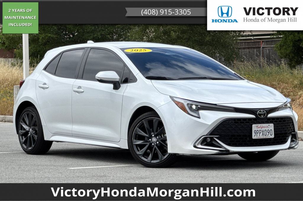 White (Wind Chill Pearl) 2025 Toyota Corolla Hatchback XSE FWD Hatchback Front-Wheel Drive Continuously Variable Transmission