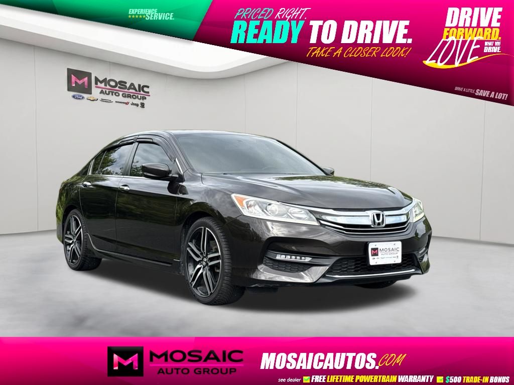Crystal Black Pearl 2017 Honda Accord Sedan Front-Wheel Drive Continuously Variable Transmission