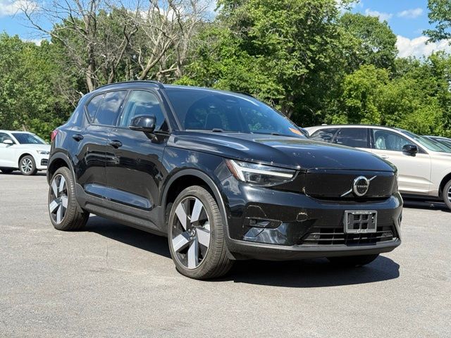 Black Stone 2023 Volvo XC40 Recharge Twin Ultimate eAWD SUV / Crossover All-Wheel Drive 1-Speed Automatic