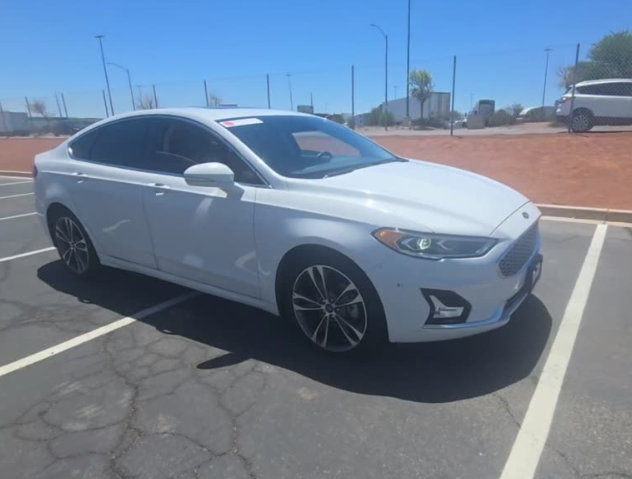 Oxford White 2020 Ford Fusion Sedan All-Wheel Drive 6-Speed Automatic