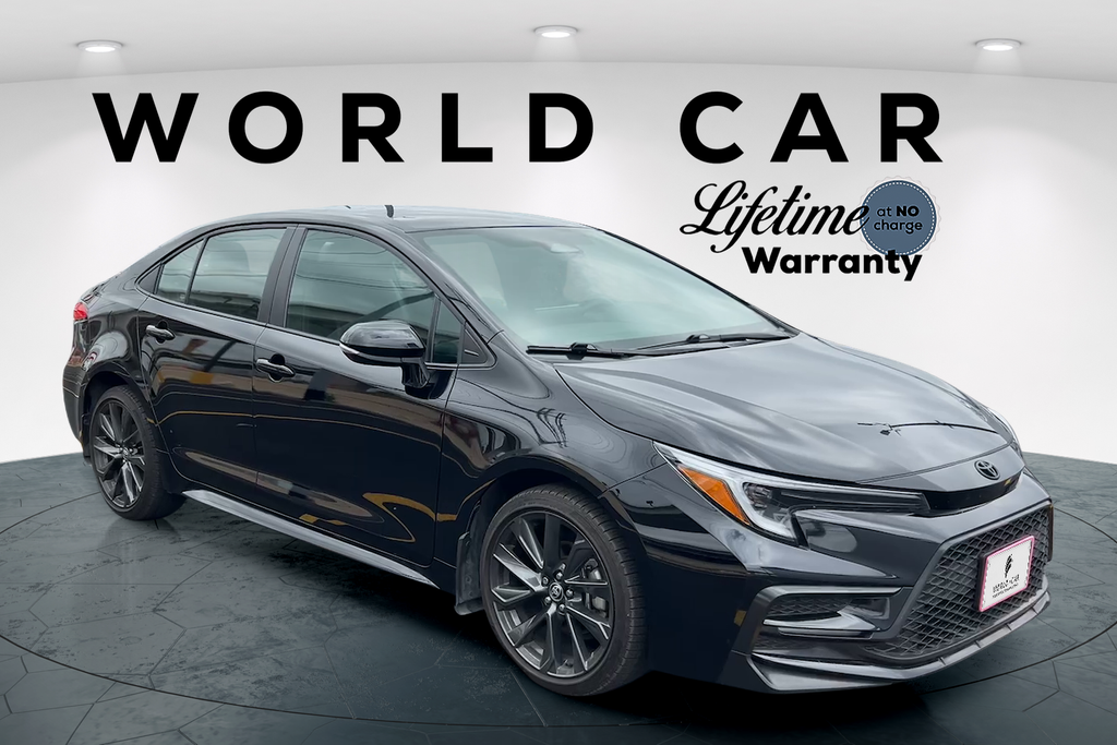 Midnight Black Metallic 2025 Toyota Corolla Sedan Front-Wheel Drive Continuously Variable Transmission