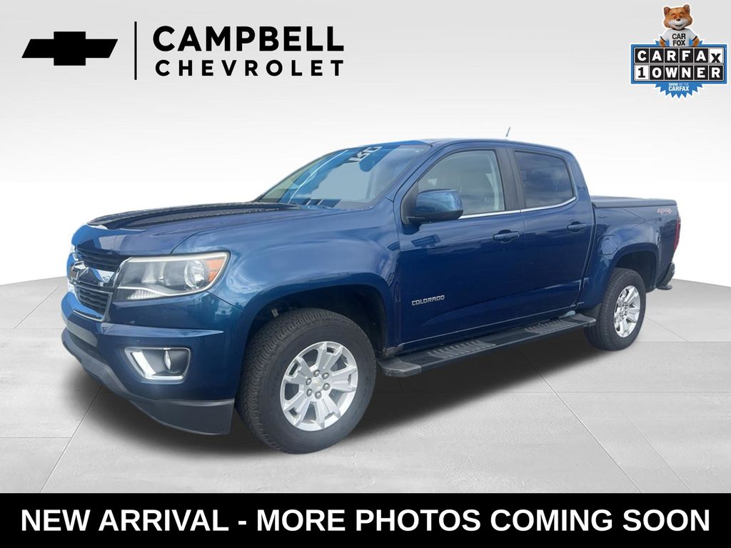 Pacific Blue Metallic 2019 Chevrolet Colorado Pickup Truck Four-Wheel Drive 8-Speed Automatic