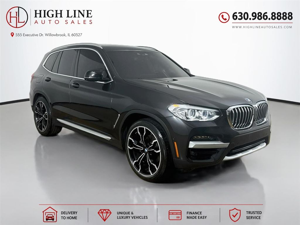 Gray (Dark Graphite Metallic) 2021 BMW X3 SUV / Crossover All-Wheel Drive 8-Speed Automatic