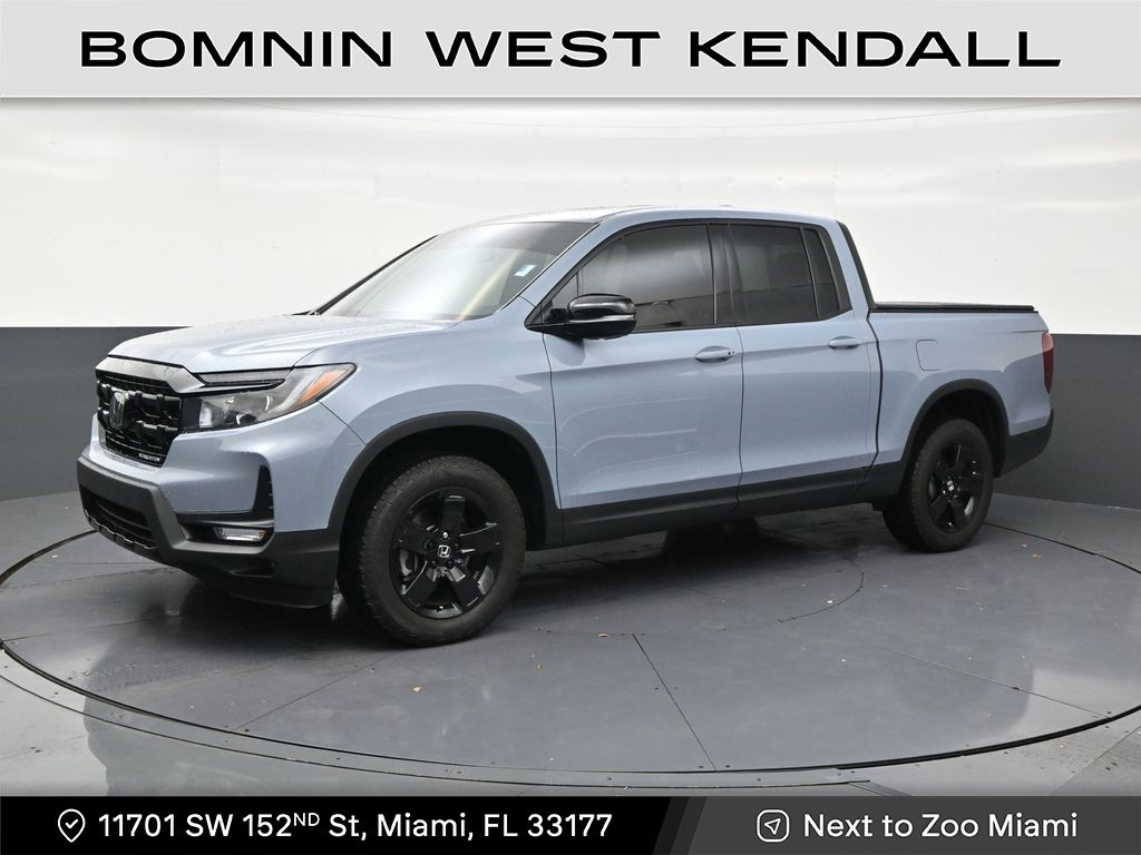 Blue 2025 Honda Ridgeline Black Edition AWD Pickup Truck All-Wheel Drive 9-Speed Automatic