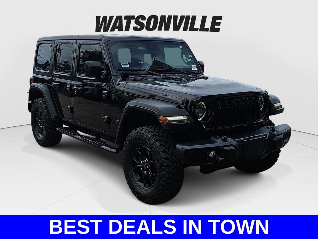 Black Clearcoat 2024 Jeep Wrangler SUV / Crossover Four-Wheel Drive 8-Speed Automatic
