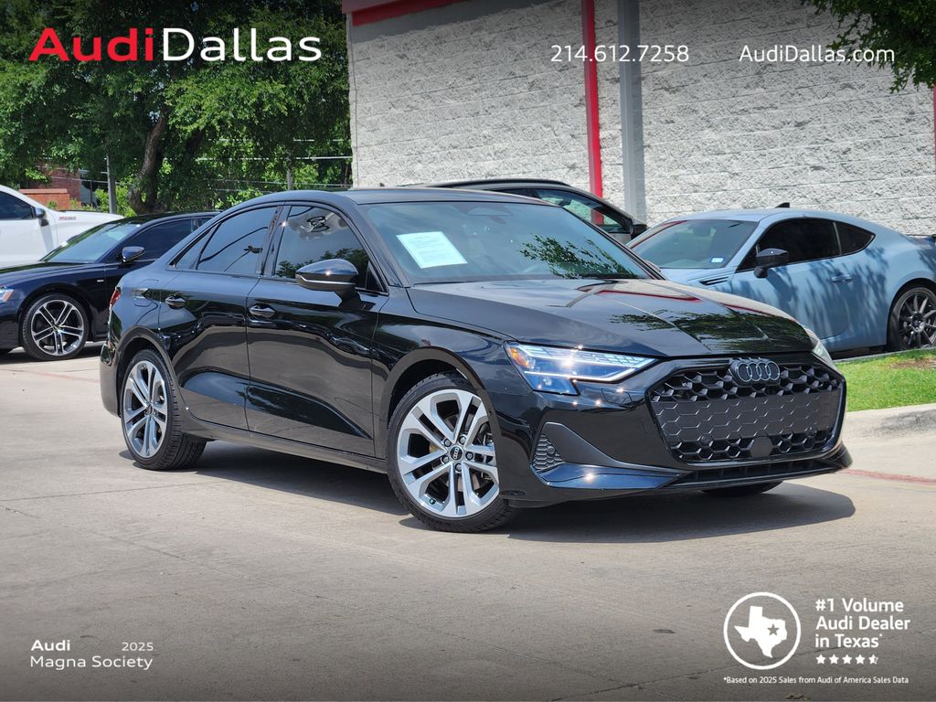 Mythos Black Metallic 2026 Audi A3 quattro Premium Plus 40 TFSI Sedan All-Wheel Drive 7-Speed Automatic