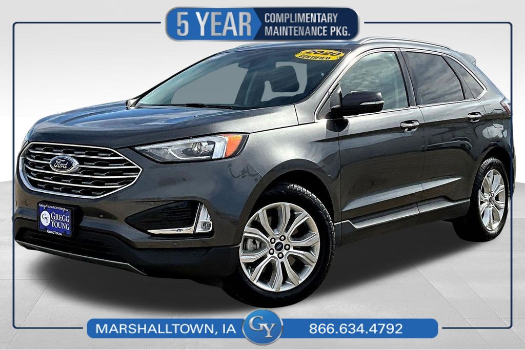 Gray (Magnetic) 2020 Ford Edge Titanium AWD SUV / Crossover All-Wheel Drive 8-Speed Automatic
