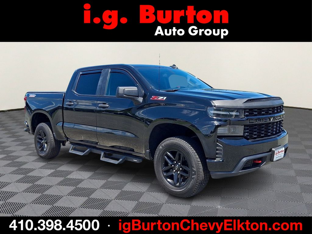 Black 2022 Chevrolet Silverado 1500 Pickup Truck Four-Wheel Drive Automatic