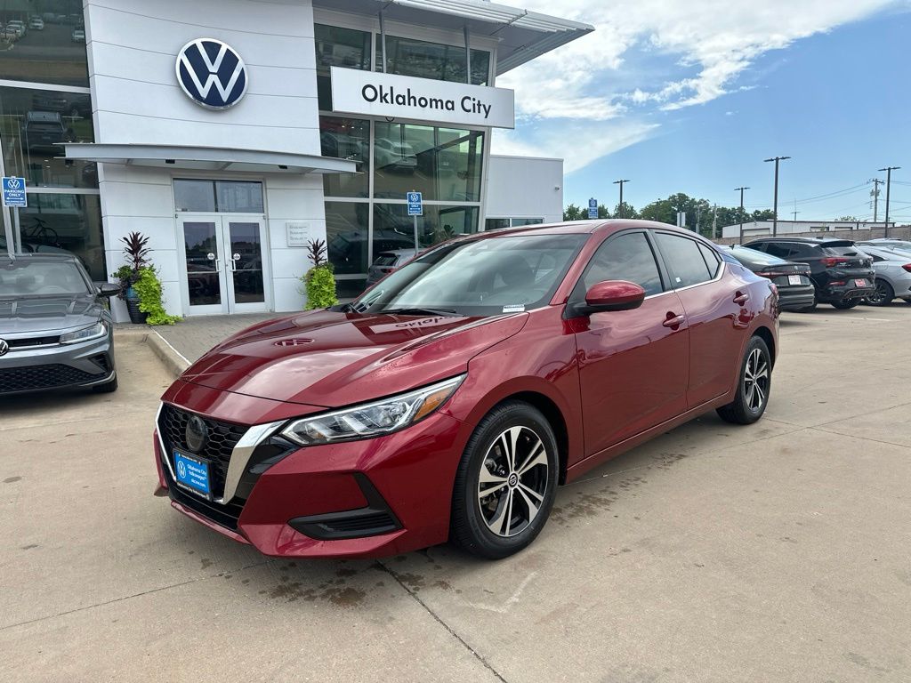 Red (Scarlet Ember Tintcoat) 2023 Nissan Sentra Sedan Front-Wheel Drive Continuously Variable Transmission